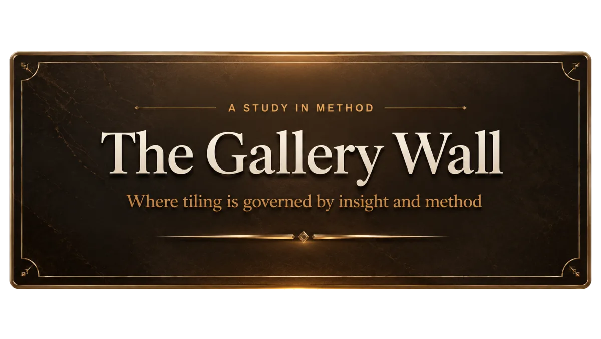 The Gallery Wall, a study in method
