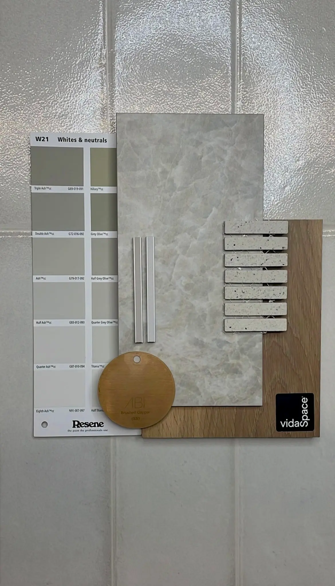 Tile material design consultation sample board